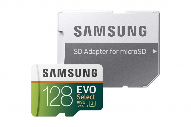 Samsung MicroSDHC EVO Select Memory Card with Adapter - 128GB