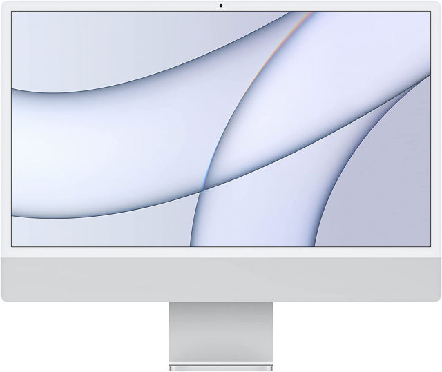 Apple iMac (2021, 24-inch, M1, 8-core CPU, 8-core GPU, 8GB RAM, 256GB Storage, Silver)