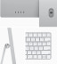 Apple iMac (2021, 24-inch, M1, 8-core CPU, 8-core GPU, 8GB RAM, 256GB Storage, Silver)