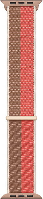 Apple Watch Sport Loop (41mm) - Pink Pomelo/Tan - Regular