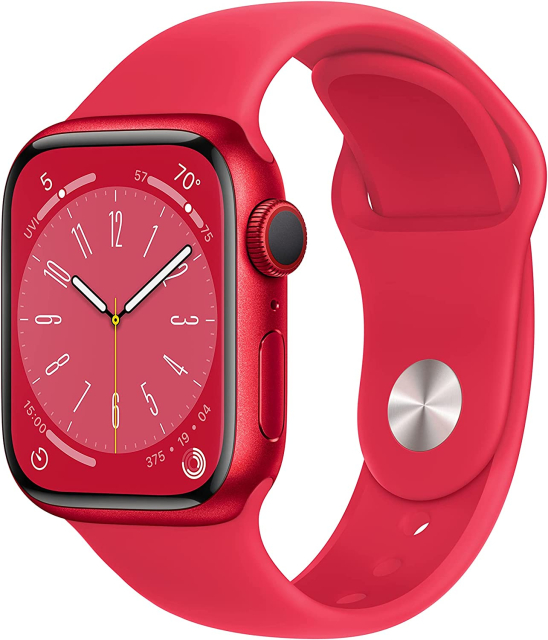 Apple Watch Series 8 (Cellular, 41mm, Product RED Aluminum Case, Product RED Sport Band M/L)