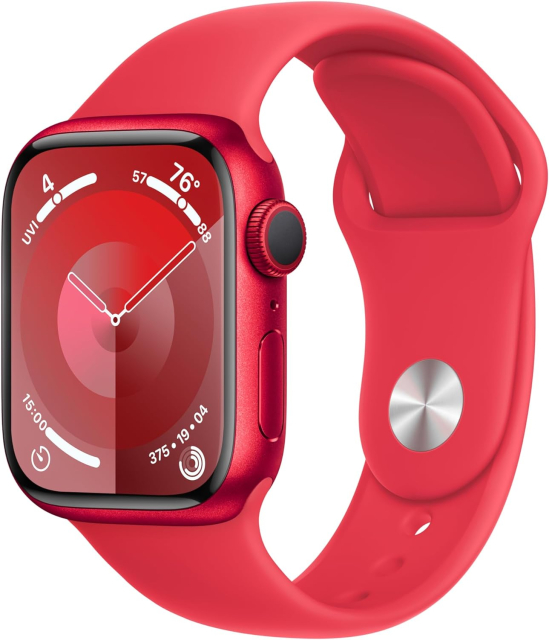 Apple Watch Series 9 (GPS, 41mm, Product RED Aluminum Case, Product RED Sport Band S/M)