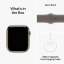 Apple Watch Series (Cellular, 45mm, Gold Stainless Steel Case, Clay Sport Band S/M)