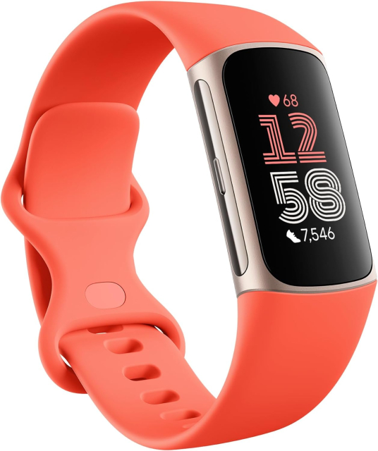 Fitbit Charge 6 (Coral/Light Gold)