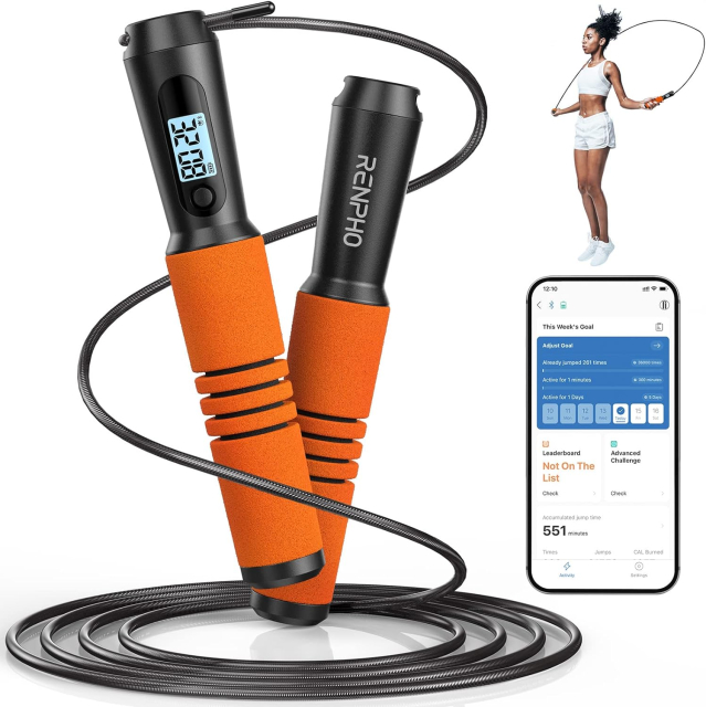 RENPHO Smart Jump Rope (Orange)