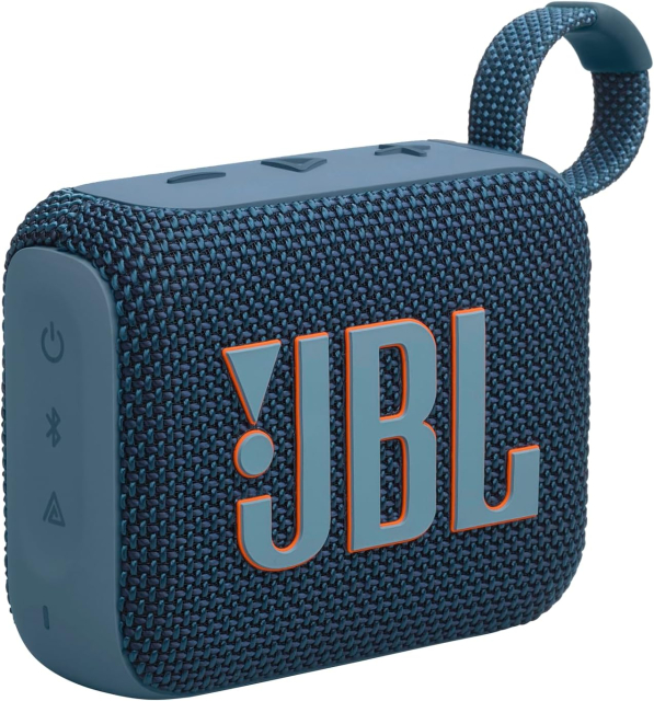 JBL Go 4 Waterproof Bluetooth Speaker (Blue)