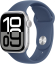 Apple Watch Series 10 (GPS, 42mm, Silver Aluminium Case, Denim Sport Band S/M) - $430.00