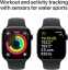  Apple Watch Series 10 (GPS, 42mm, Jet Black Aluminium Case, Black Sport Band S/M)