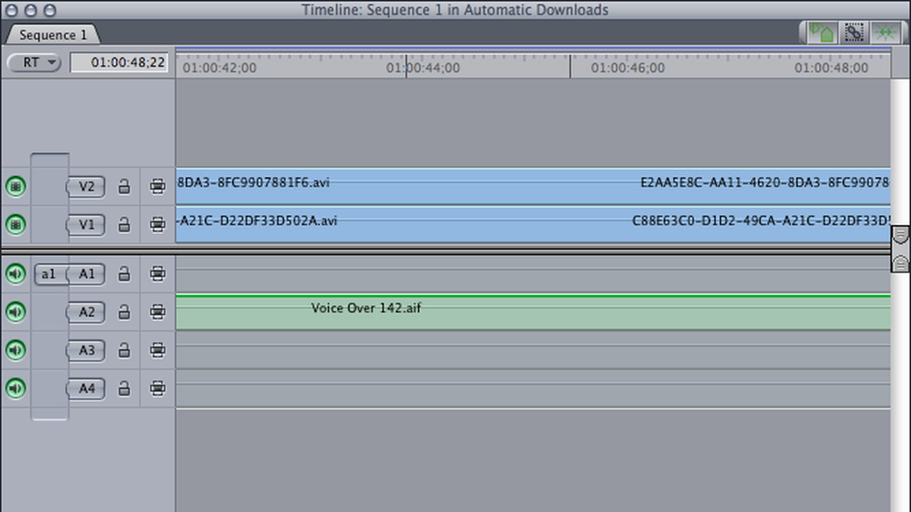 final cut pro 7 timeline