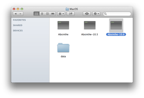 Como ejecutar Absinthe 2.0 en OS X Mountain Lion