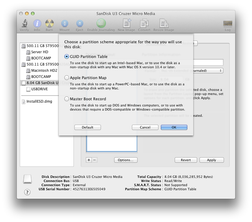 create bootable usb drive for mac os x