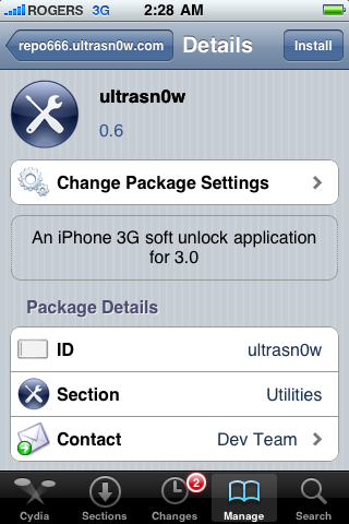Ako odomknuť iPhone 3G s použitim UltraSn0w