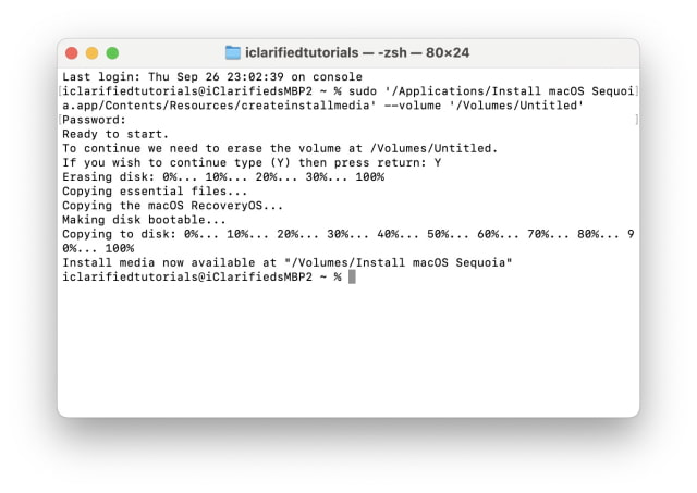 How to Create a Bootable macOS Sequoia USB Installer [Video]